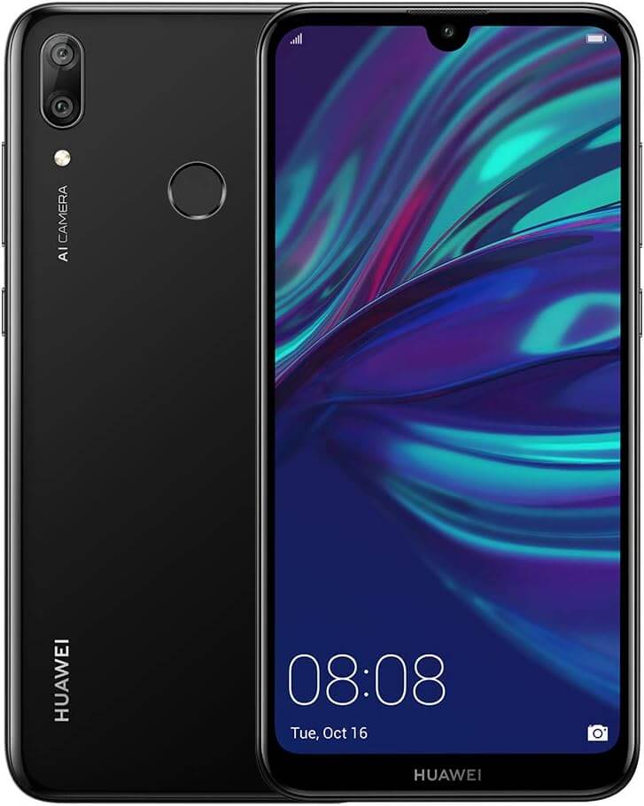 huawei-y7-2019-128gb-smartphone-in-black-showcasing-front-and-back-design-with-ai-camera